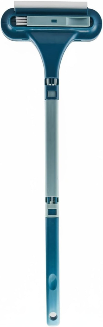 Double-Sided Window Screen Cleaner Brush, No-Removal Cleaning Tool for Installed Mesh, Durable PP Frame, Green & Blue Options (1 Pack)