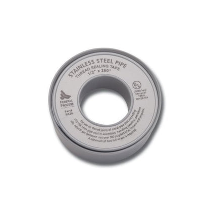 Gasoila Nickel PTFE Thread Seal Tape – Professional-Grade, 1/2 Inch x 260 Inch, High-Density Thread Tape for Stainless Steel Pipes– Leak-Proof Seal, Non-Toxic