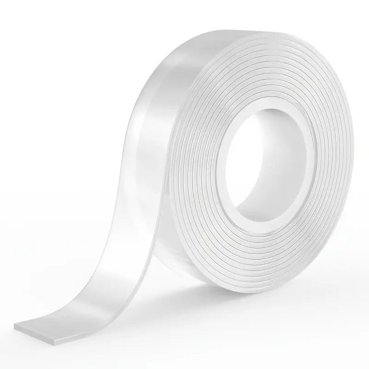 Heavy Duty Double Sided Tape/Nano Tape-Clear/No Residue Removable Mounting Tape for Walls, Bathroom, Mats, Picture Hanging/Adhesive Strips (20mm Width x 16.5 feet)
