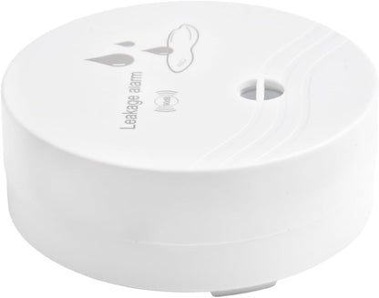 Water Leak Detector with 90dB Audio Alarm, High Sensitivity Leakage Sensor for Home Security in Basement Bathroom under Sink, White