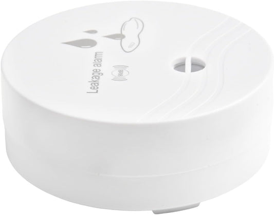 Water Leak Detector with 90dB Audio Alarm, High Sensitivity Leakage Sensor for Home Security in Basement Bathroom under Sink, White