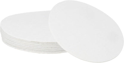 uxcell 32Pcs Non Slip Furniture Pads, 3" Round Self Adhesive Felt Bumpers Noise Reducing Furniture Feet Floor Protector for Chairs Tables Furniture Legs (White 0.2" Thick) - Colors B