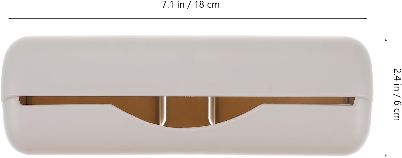 Cabilock Wall Mounted Plastic Bag Holder Trash Bag Dispenser Roll Holder Grocery Bag Storage Dispenser Hanging Over Cabinet Door Under Sink Bag Saver for Kitchen Bathroom White