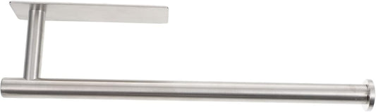 Mobestech Nail-Free Wall-Mounted Stainless Steel Towel Rack for Kitchen 1-Piece Cleaning Cloth Holder Space-Saving Organizer for Home Use