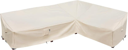 Patio Deck Box Cover, 63x30 Inch Fire Pit Covers with Straps and Handles, Waterproof Heavy Duty Outdoor Furniture Winter Cover for Keter, Suncast, Lifetime Container