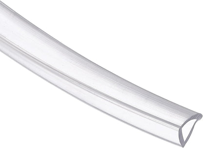 uxcell Clear Edge Trim, 13.1Ft Silicone U Channel Edge Protector, Edges Guards Fits 1/32"-3/32" for Car Doors Sheet Metal Parts (3/16" W x 3/8" H)