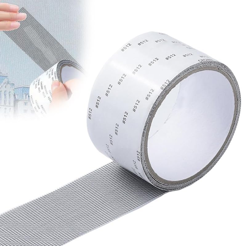 Upgraded Strong Adhesive Screen Repair Tape, 2024 New 2" x 80" Screen Repair Kit Window Fiberglass Mesh Screen Repair Tape, Self-Adhesive Screen Window Repair Patch for Doors, Windows