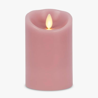 Luminara Flameless LED Battery Operated Ivory Pillar Candle, Flickering Realistic Moving Flame, 3" x 4.5" Luminous Real Wax Indoor Home Decor Pack of 1