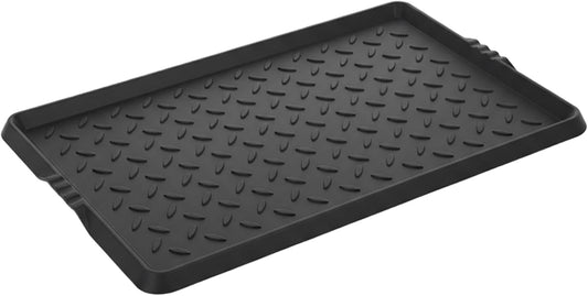 Shoe Mat Tray Rubber Shoe Mat Heavy Duty Foldable Boot Tray with Lip Waterproof Non Slip Boot Trays for Entryway Indoor Outdoor 27.5x15.9 inch