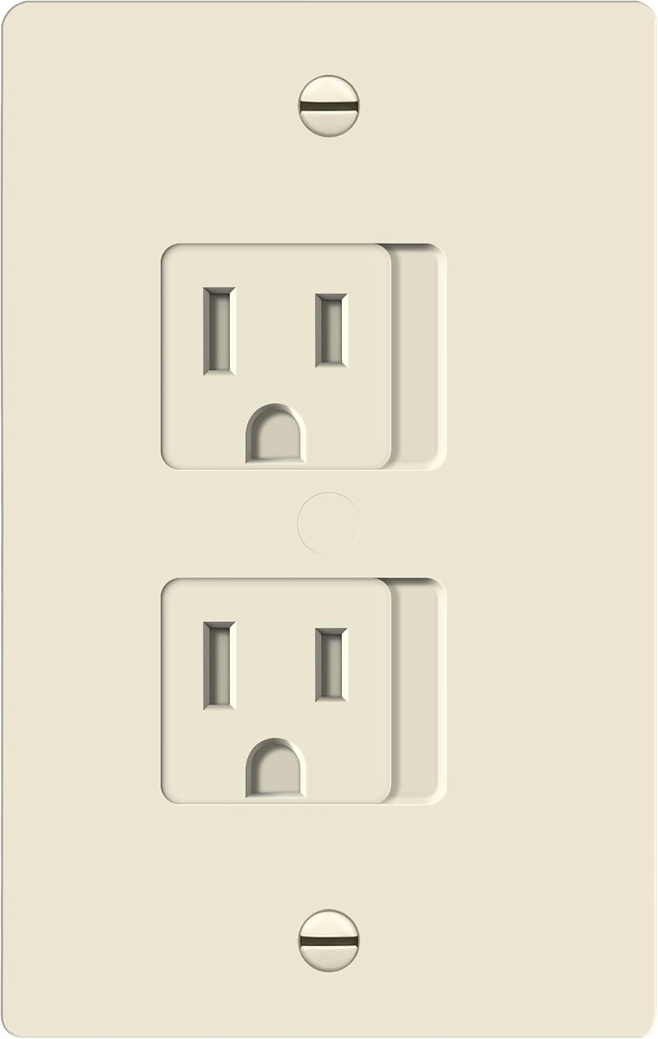 ENERLITES Child Proof Outlet Cover, Self-Closing, Fits Both Duplex and Decorator Outlet, Safety Design, Tamper-Resistant Socket Plug for Receptacle, Size 4.68" x 2.93", 8800-TR, White 6 Pack