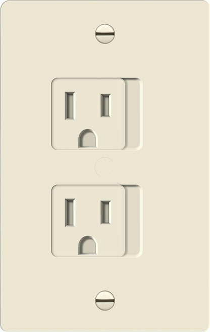 ENERLITES Child Proof Outlet Cover, Self-Closing, Fits Both Duplex and Decorator Outlet, Safety Design, Tamper-Resistant Socket Plug for Receptacle, Size 4.68" x 2.93", 8800-TR, White 6 Pack