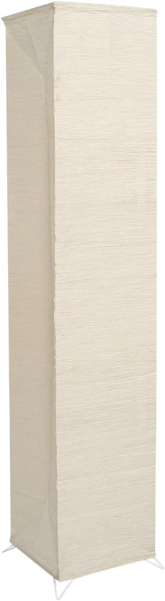 IMIKEYA Japanese Paper Floor Lamp Shade, Foldable Rice Paper Lampshade Cover Replacement, Soft Light Standing Lamp Shade for Modern Minimalist Living Room, Bedroom, Office Decor