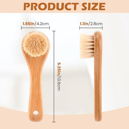 Natural Boar Bristle Laundry Stain Brush, Dorm Room Essential for College Students, Gentle on Fabrics & Tough on Stains, Safe for Clothes Without Damage