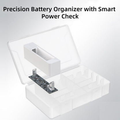 Battery Storage Organizer Box: 20 AA AAA Holder Case with Tester for Home/Office/School/Garage, Water Resistant and Shockproof, Battery Not Included