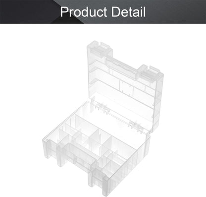 Fielect AAA/AA/C/D Battery Storage Case Holder Organizer Box Transparent