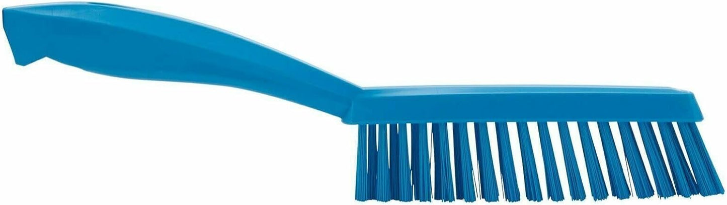 Vikan 13/16 in W Scrub Brush, Stiff, 11 51/64 in L Handle, 5 51/64 in L Brush, Blue, Plastic 41953-1 Each