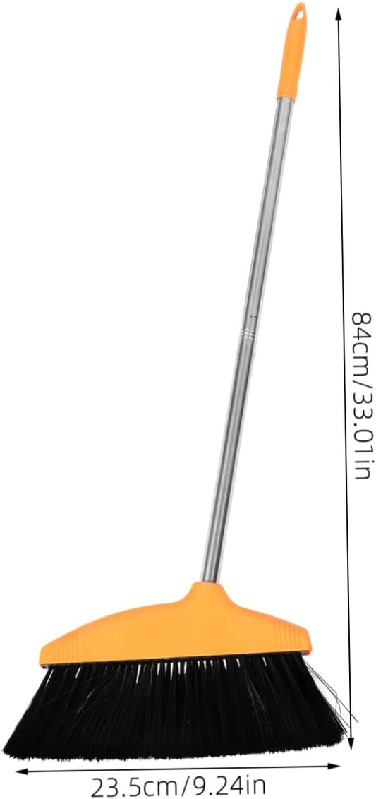DECHOUS Floor Broom with Plastic Angle Head Heavy Duty Commercial Cleaning Tool for Indoor Outdoor Use for Pet Hair Garage Patio Restaurant Cleanup