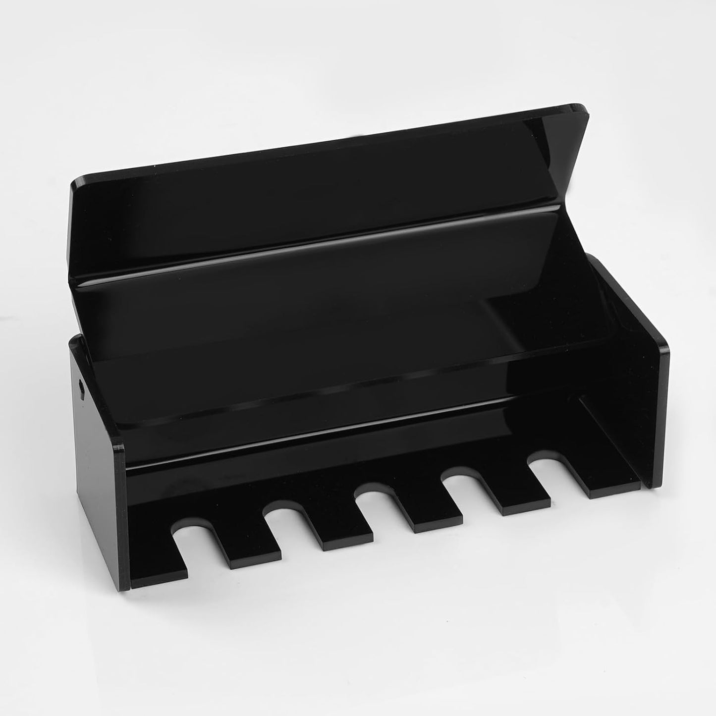 5 Slots Wall Mount Toothbrush Holder with Cover, Self Adhesive Toothbrush Storage Organizer for Shower, Toothbrush Hanger with Automatic Toothpaste Squeezer Dispenser