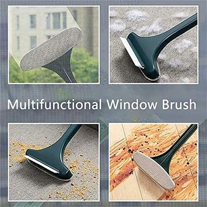 Multifunctional Screen Brush,Window Screen Mesh Screen Cleaner - 2 in 1 Window Cleaner Brush,Window Screen Mesh Cleaner Brush,Wet and Dry Glass Cleaning Brush(2 PCS)