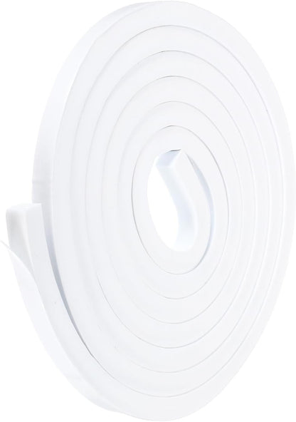 PATIKIL Weather Stripping Door Seal Strip, 3/8 Inch x 1/4 Inch x 32 Ft Self Adhesive Soundproof High Density Foam Tape Insulation for Door Window Air Conditioning, White - Colors A