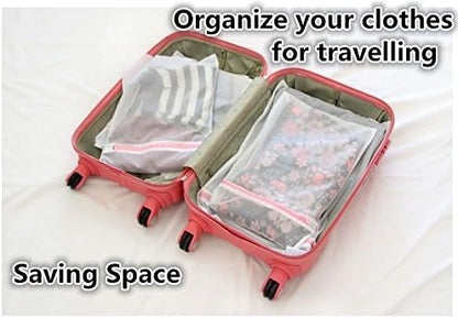 Pack of 5 Mesh Laundry Washing Bags-5 Large for Laundry,Blouse, Hosiery, Stocking, Underwear, Bra and Lingerie, Travel Laundry Bag FBA