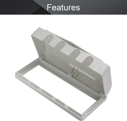 Fielect Weatherproof In Use Outdoor Outlet Cover 86Type Clear Electrical Outlet Cover Box 5" x 8.4" x 1.9"