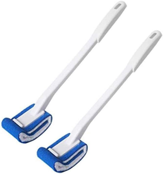 Toilet Brush Bowl Brush Bathroom Brush Under Rim Toilet Brush Scracth-Free Curved Good Grip Easy to use deep Cleaning No Scratching, Anti-Splashing Easy to Store (2pack)