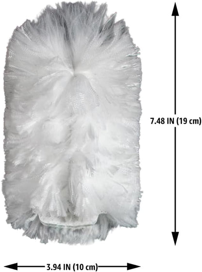 Amazon Basics 360° Heavy Duty Duster Kit with Extendable Handle and 6 Microfiber Plumes Refills for Pet Hair