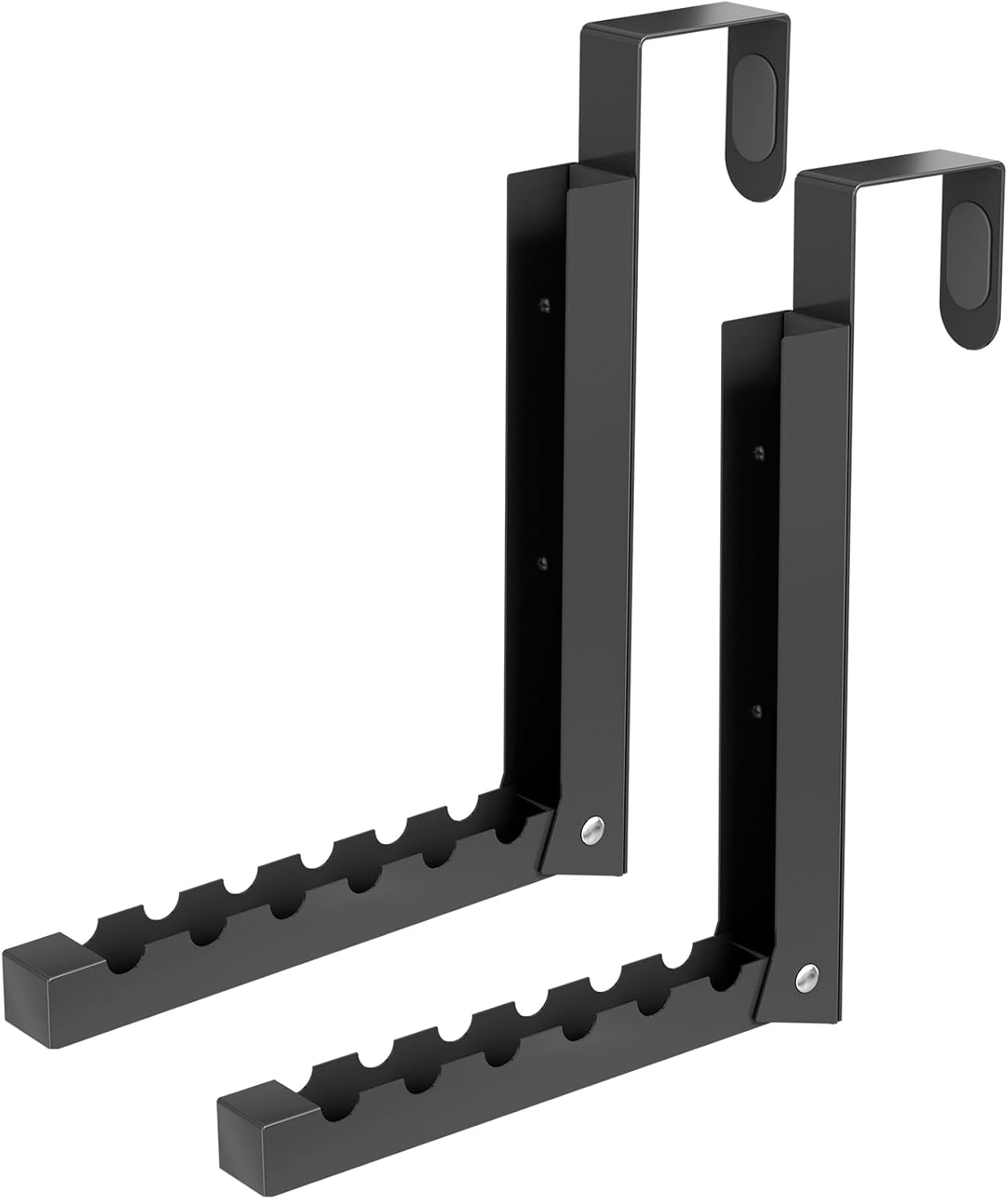 2 Pack Over The Door Hanger Folding Clothes Drying Rack, Folding Hanging Coat Rack for Indoor Laundry Room Compact Small Space Foldable Portable Clothing Hanger Hook Collapsible (Wihte-2(Upgraded))