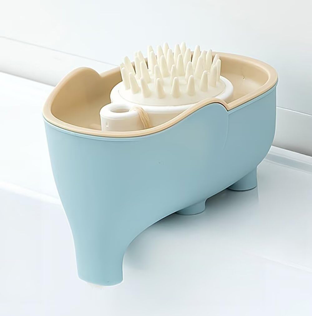 Soap Dish Holder for Shower Bar Double Layer Cute Lotus Shape Adhesive Tray Sink Wall Mounted Shampoo NO-Drilling Self Draining Hanging Saver Rack Plastic Bathroom Bathtub Kitchen，Pink