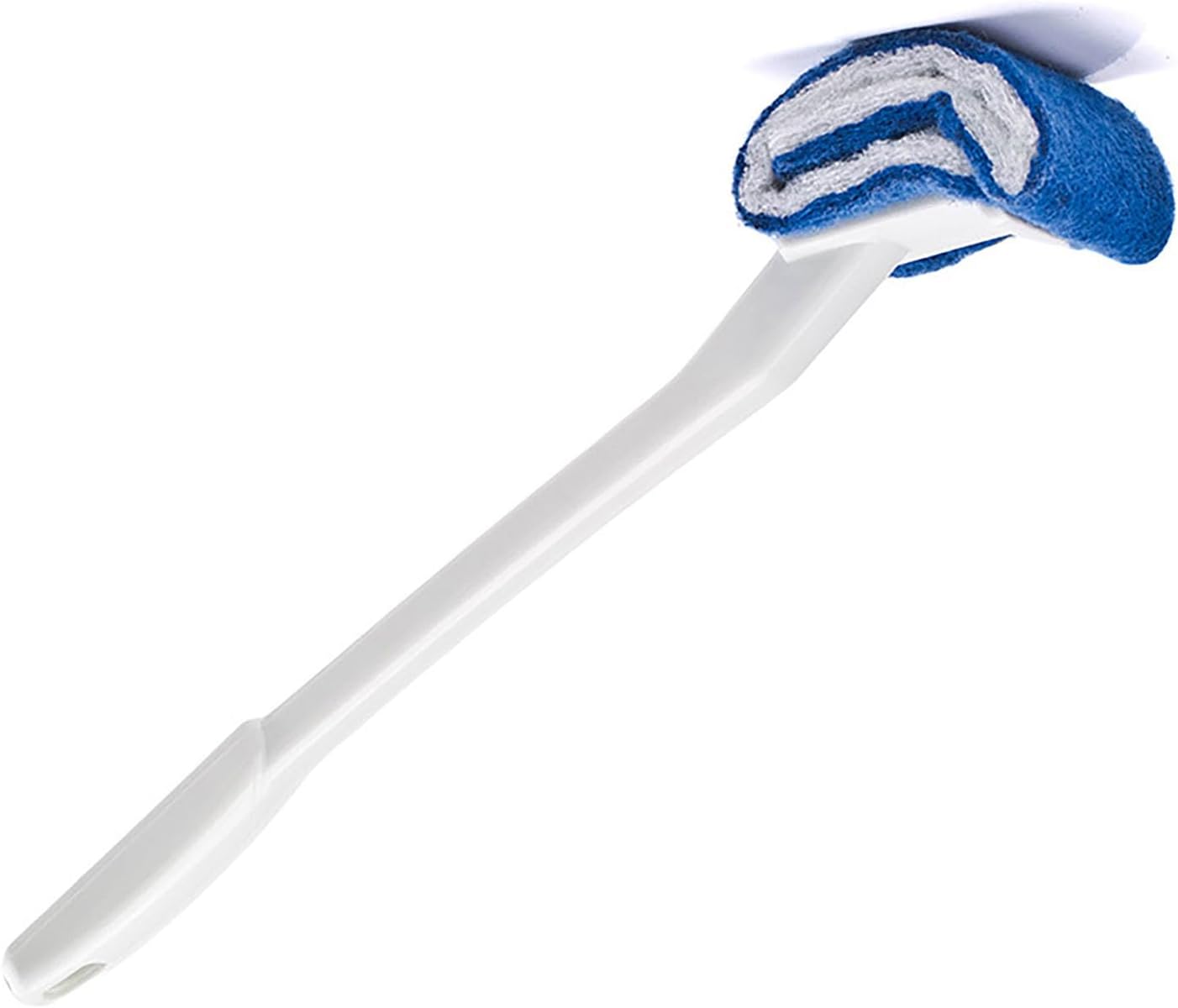 Curved Toilet Brush, Deep Cleaning Toilet Brush, Curved Under Rim Toilet Bowl Brush with Soft Nylon, Scratch Bathroom Cleaning Tool