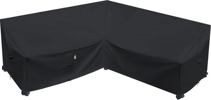 Patio Deck Box Cover, 63x30 Inch Fire Pit Covers with Straps and Handles, Waterproof Heavy Duty Outdoor Furniture Winter Cover for Keter, Suncast, Lifetime Container