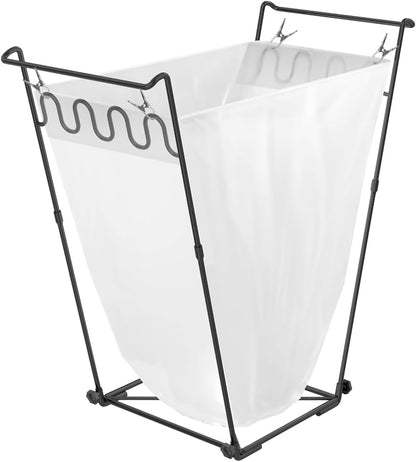 Artigarden Garden Trash Bag Holder - Outdoor Leaf Bag Support Stand Multi-Use Metal Garbage Bag Holder Frame Holds 30-45 Gallons Bag for Camping Leaves Gardening Parties Yard Weeding (Black)