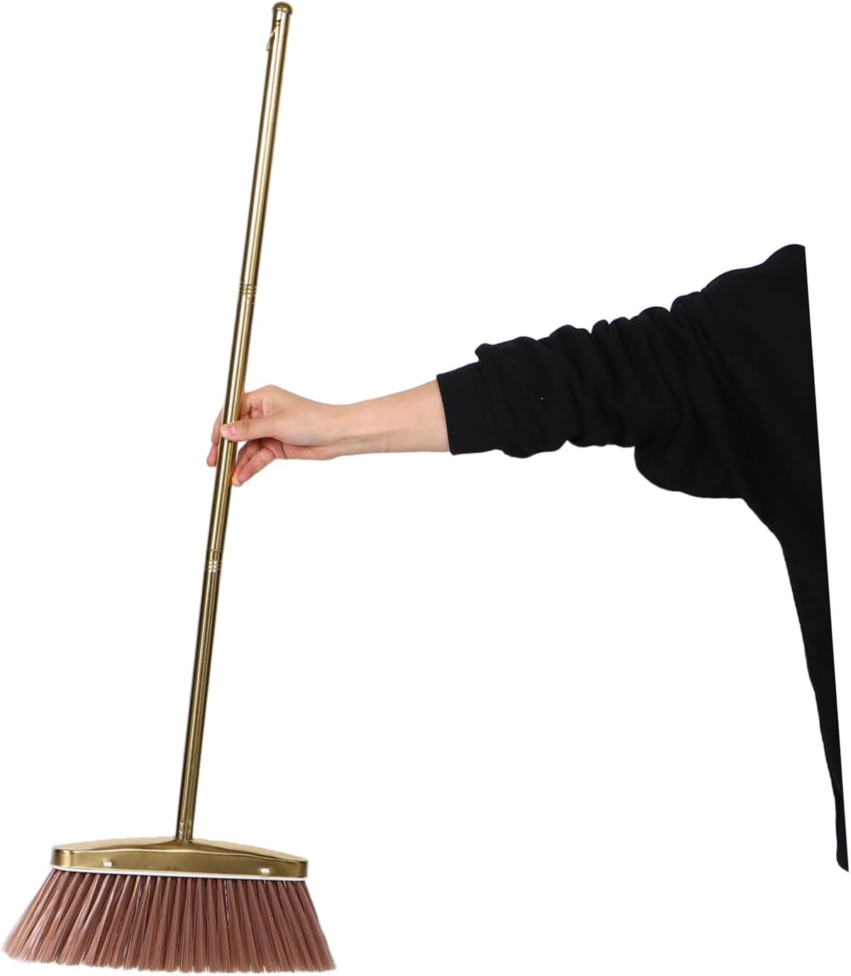 Heavy Duty Dust Removal Broom Stainless Steel with Detachable Handle Versatile Floor Compatibility Weather Resistant Cleaning Tool for Indoor and Outdoor Use for Patio and Damp