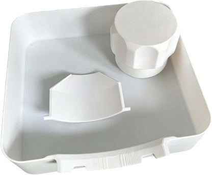 Washer Drip Pan, Universal Front-Load Washing Machine Drain Pan, Washing Machine Drainage Tray, Leak-Proof Easy Install Drain Funnel Water Catch Tray, Protect Floors Stay Dry, Stop Leaks (1PC)