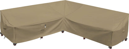 Patio Deck Box Cover, 63x30 Inch Fire Pit Covers with Straps and Handles, Waterproof Heavy Duty Outdoor Furniture Winter Cover for Keter, Suncast, Lifetime Container