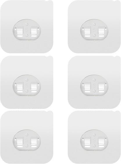 14 Pack Shower Caddy Adhesive Replacement, Transparent Strong Adhesive Hooks, No Drilling, Waterproof Wall Hooks for Shower Caddy, Bathroom Storage Shelves and Kitchen Racks