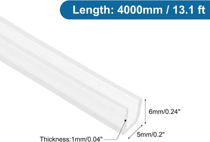 PATIKIL U Channel Edging Trim, 26Ft Sheet Metal Edge Guard Protector Rubber Edge Trim Air Sealed Seal Strip, 5/64" Slot, Fits 1/16"-5/64" Edge, 9/32" x5/128 x5/32