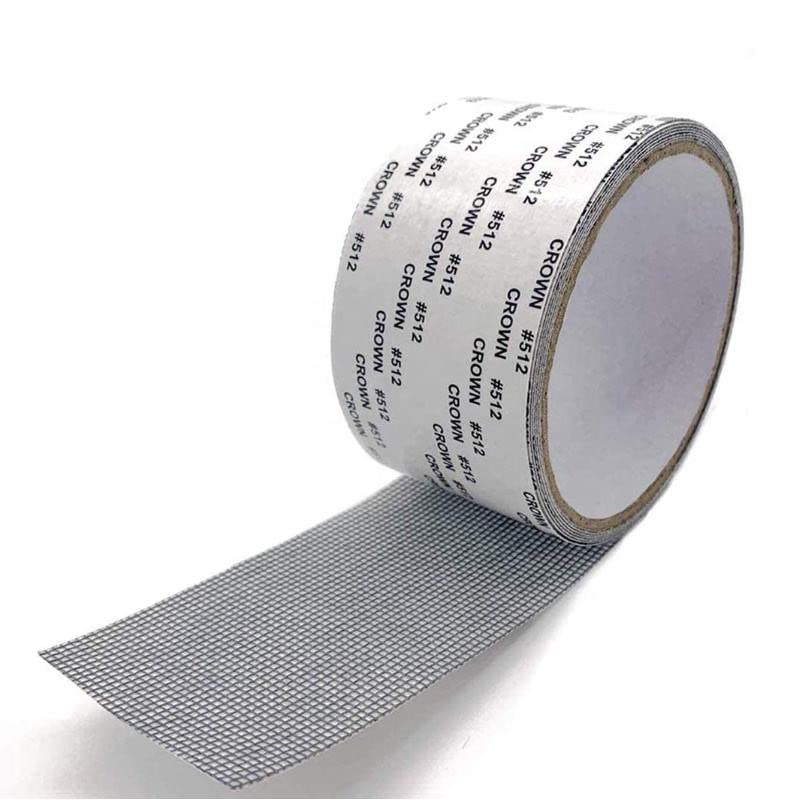Window Screen Repair Tape Kit - Strong Adhesive & Waterproof Tape, Repair for Window Screen and Screen Door Tears Holes, Screen Patch (Black)