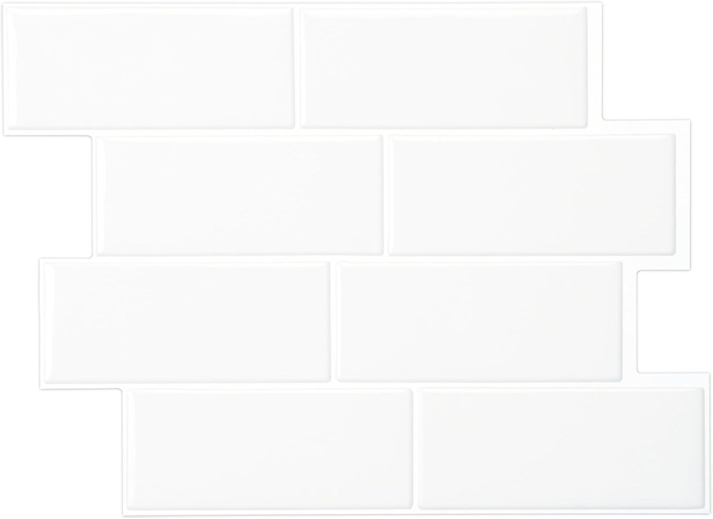 Smart Tiles Peel and Stick backsplash, Subway Teal Green, 11.55"x8.38" | Pack of 5 (2.8 sq ft), Glossy, Heat/Moisture Resistant, Low VOC, Kitchen/Bathroom, Renter Friendly, Made in Canada