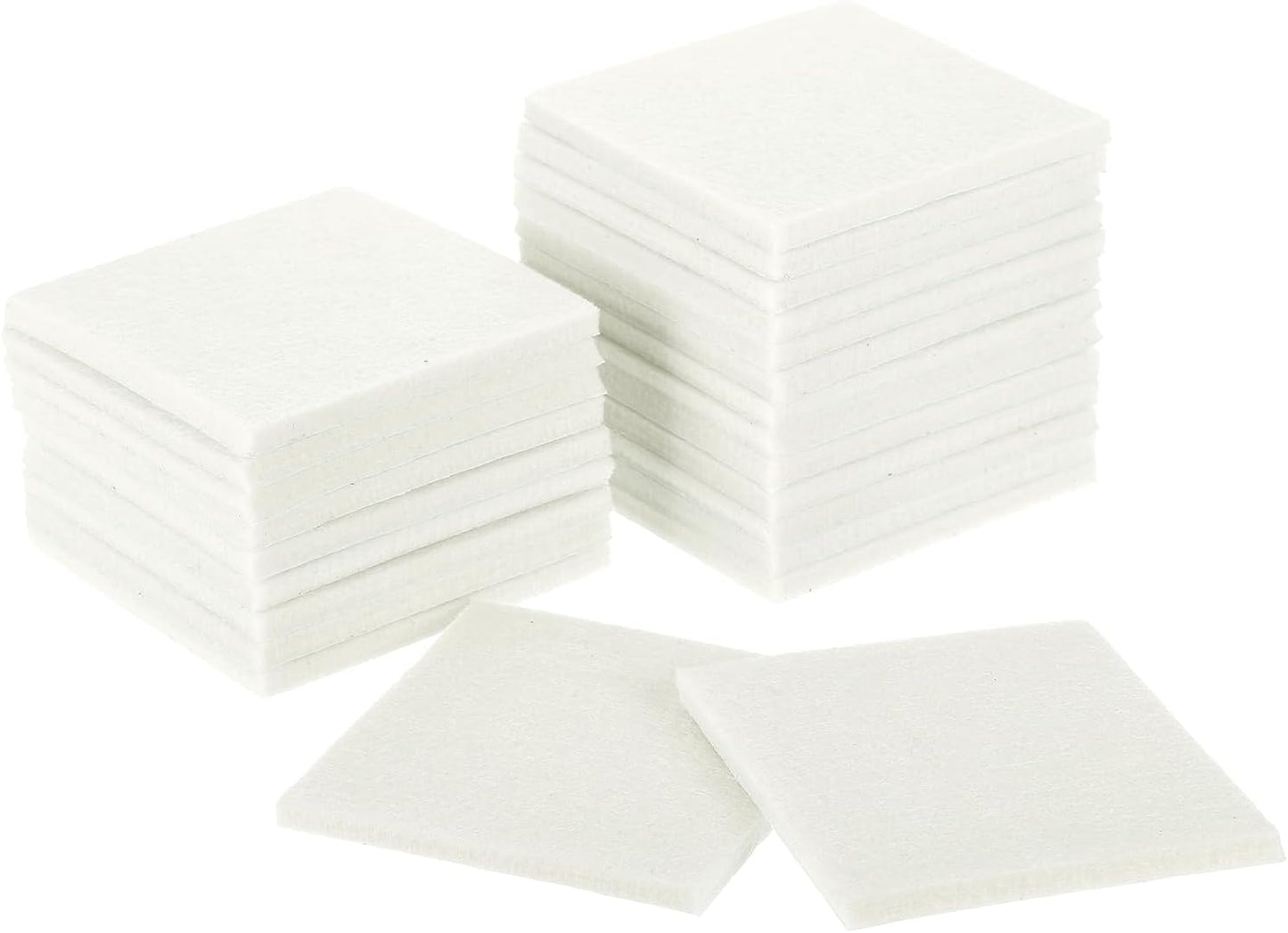 uxcell Furniture Pads, 24Pcs 1.5" - Square Self Adhesive Felt Furniture Pads, Floor Protectors for Furniture Feet Chairs Legs Hardwood Floors (Black)
