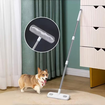 Boolavard Magic Window Cleaning Brush with a Telescopic Handle, Screen Cleaning Tool, Reusable Pet Hair Remover, Household Window and Door Cleaning Brush, Cleaning Supplies, Cleaning Tools