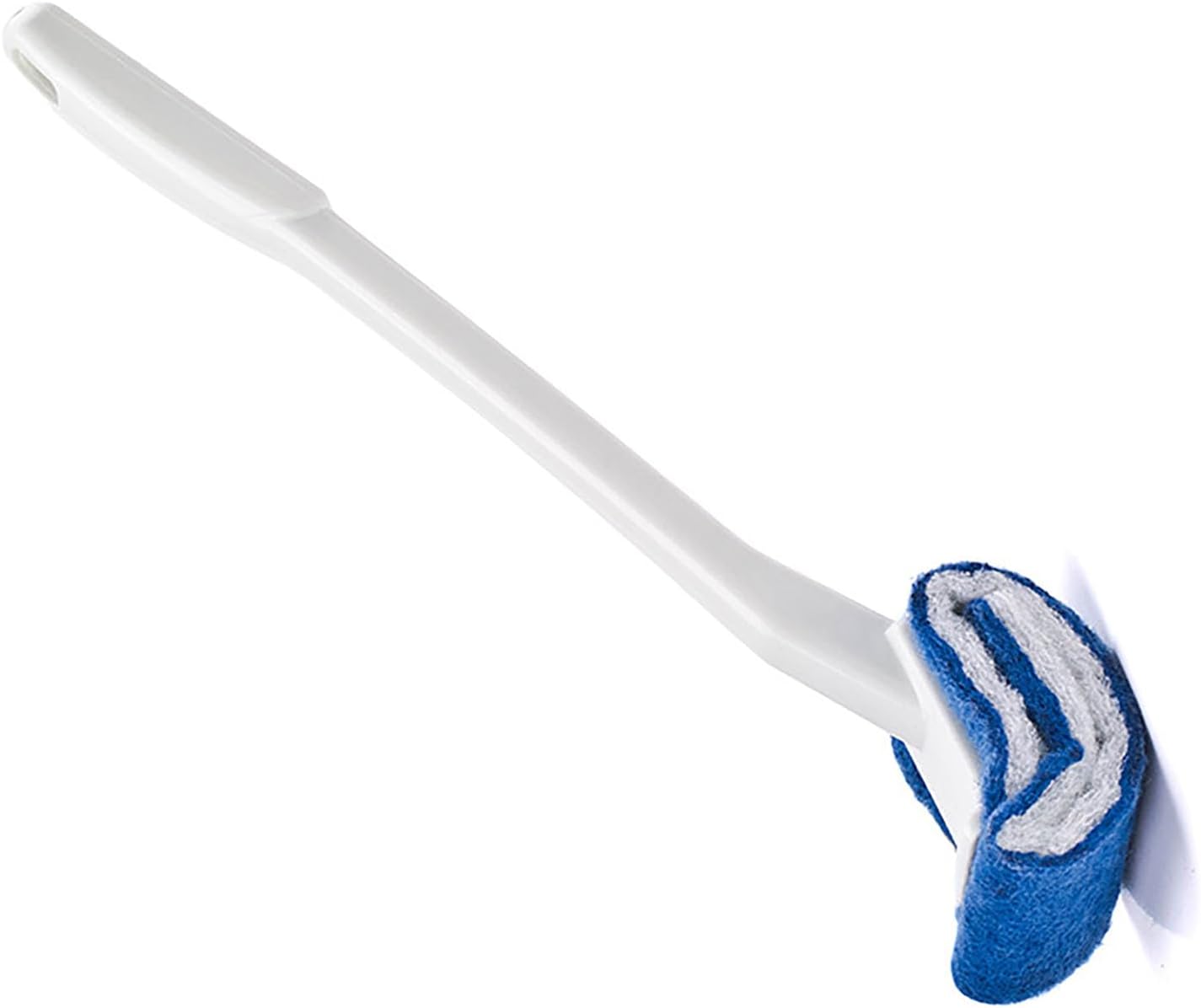 Curved Toilet Brush, Deep Cleaning Toilet Brush, Curved Under Rim Toilet Bowl Brush with Soft Nylon, Scratch Bathroom Cleaning Tool