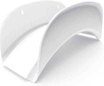 Gardzen Heavy Duty Hose Hanger Wall Mount, Hose Holder, Hook, Rack, Support for Outside, White