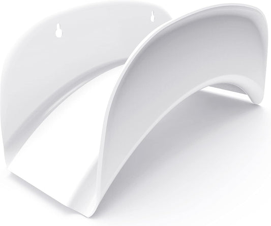Gardzen Heavy Duty Hose Hanger Wall Mount, Hose Holder, Hook, Rack, Support for Outside, White