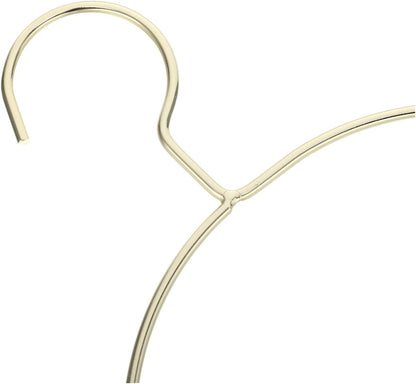 ULTECHNOVO 5pcs Wall-Mounted Scarf Organizer Rack in Golden Iron, Semi-Circle Clothes Drying Hangers for Laundry Room and Bedroom, Space Efficient Design Prevents Slipping for Scarves