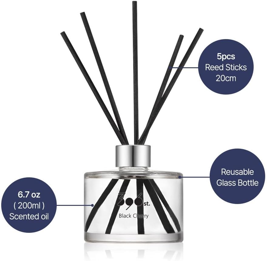 396 st. Reed Diffuser, Baby Powder, 200ml(6.7oz) / Reed Diffuser Sets, Home Fragrance, Scented Oils, Home & Bathroom Décor