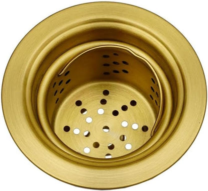 STARSTAR 3-1/2in Stainless Steel Sink Drain Kit with Removable Deep Basket and Sealing Lid