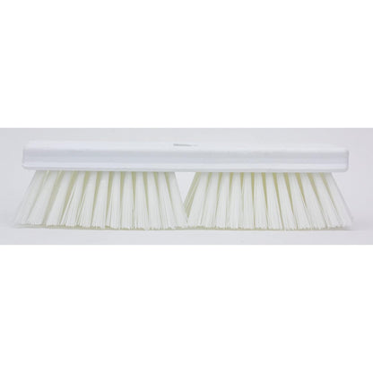 SPARTA Plastic Floor Scrub Brush, Brush Head Only, Deck Brush with ACME Standard Thread Fitting for Deck, Industrial Kitchens, and Hospitals, 10 Inches, Yellow