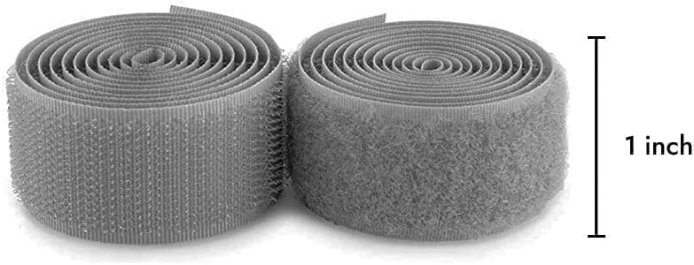 1 inch Black Hook and Loop Tape 1 Yd Self Adhesive Tape Sticky Back Heavy Duty Fastener Ideal for Window Fixing Net Carpets DIY Project Handmade Craft Home Office
